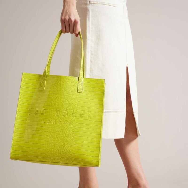 CROCCON Croc Effect Large Icon Bag