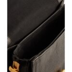 IMIELLY Lock Detail Baguette Shoulder Bag