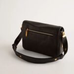 IMIELLY Lock Detail Baguette Shoulder Bag