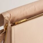 IMIELLY Lock Detail Baguette Shoulder Bag