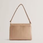 IMIELLY Lock Detail Baguette Shoulder Bag