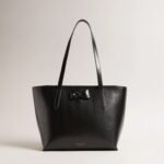 BEANNE Bow Detail Leather shopper