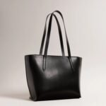 BEANNE Bow Detail Leather shopper