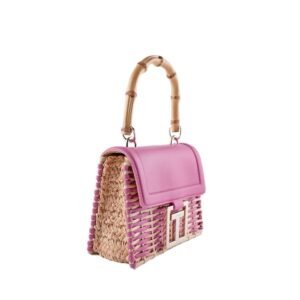 JAYLISA Top Handle Basket Cross Body Bag
