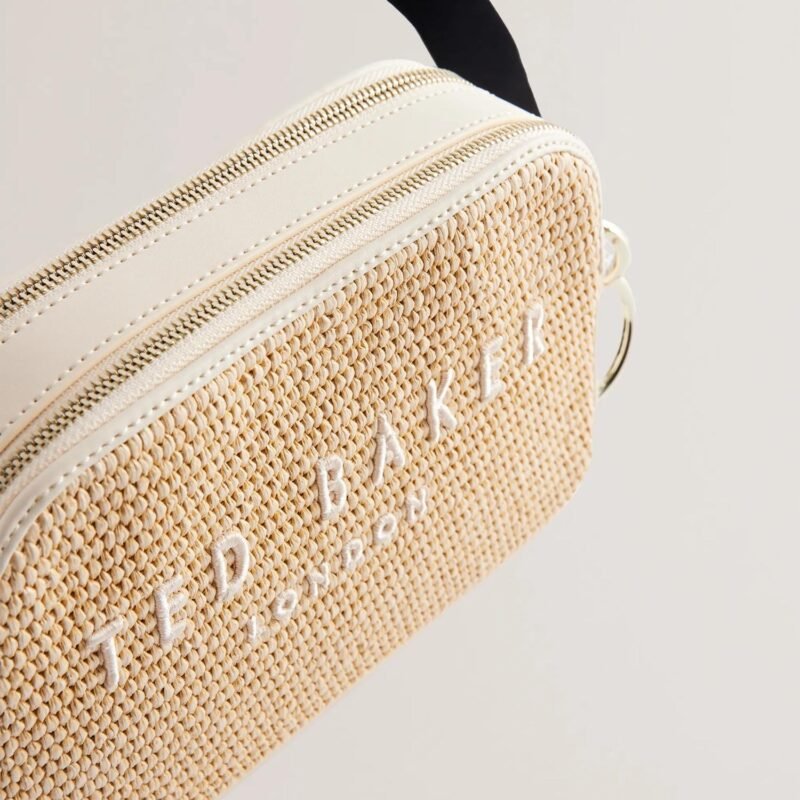 STELIO Raffia Camera Bag