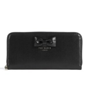 BEYLA Bow Detail Zip Around Purse