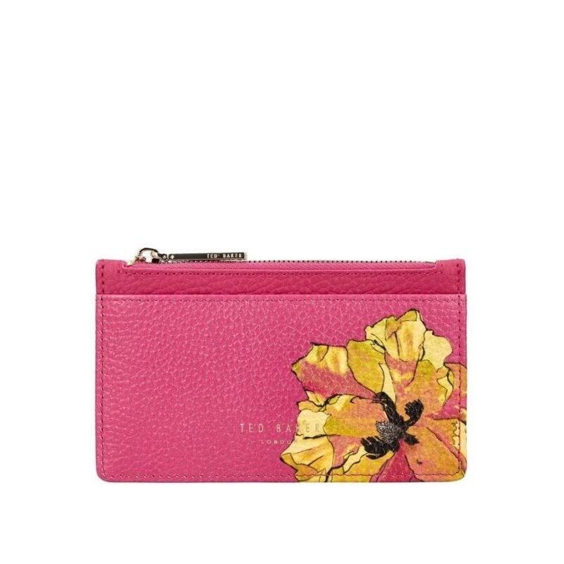 MIELINI Floral Zip Card Holder