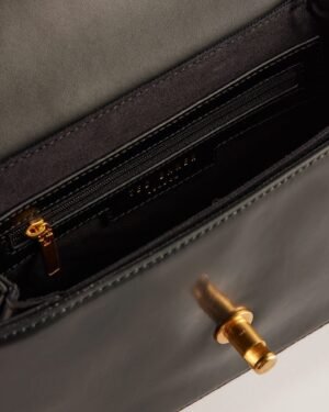 KKAYLI Polished Leather Satchel Bag
