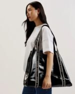 JIJEE Oversized Crinkle Shopper Bag