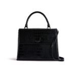 AYNISSA Croc Effect Top Handle Large Bag