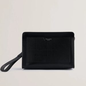 ETERIO Etched Leather Washbag