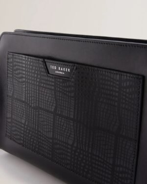 ETERIO Etched Leather Washbag