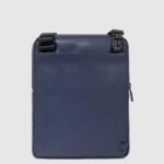 Crossbody bag in leather with RFID protection