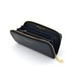 Zip around leather wallet