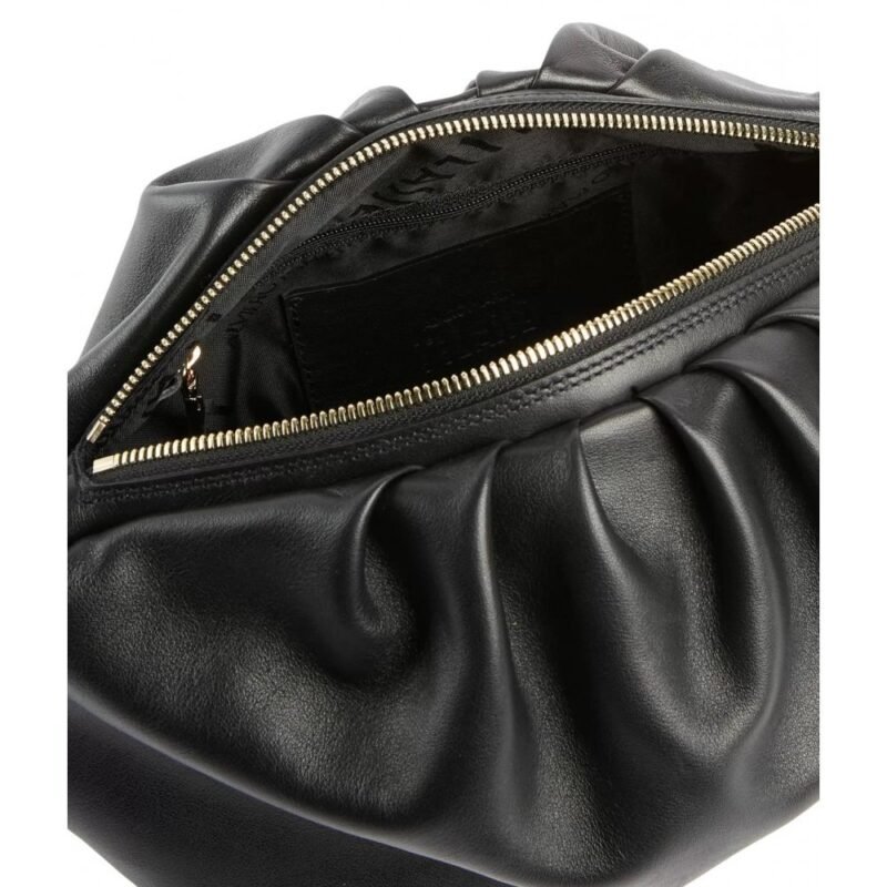 Immersive leather soft crossbody bag with chain