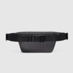 Bum bag in fabric and leather with RFID