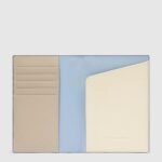 Leather passport holder with credit card slots