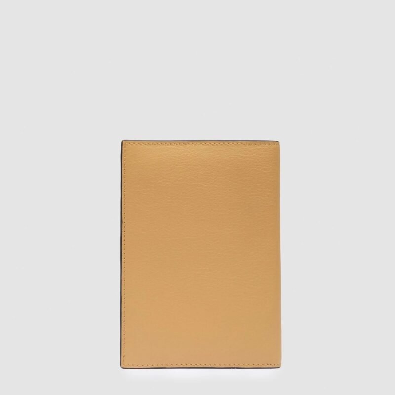 Leather passport holder with credit card slots
