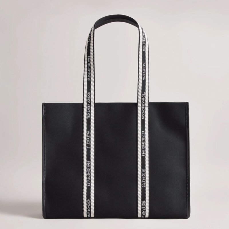 GEORJEY Branded Webbing Canvas Tote