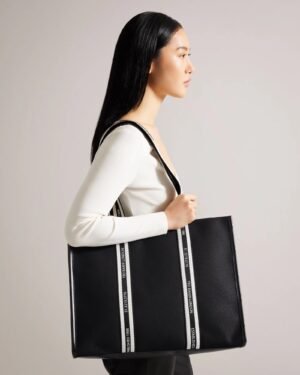 GEORJEY Branded Webbing Canvas Tote