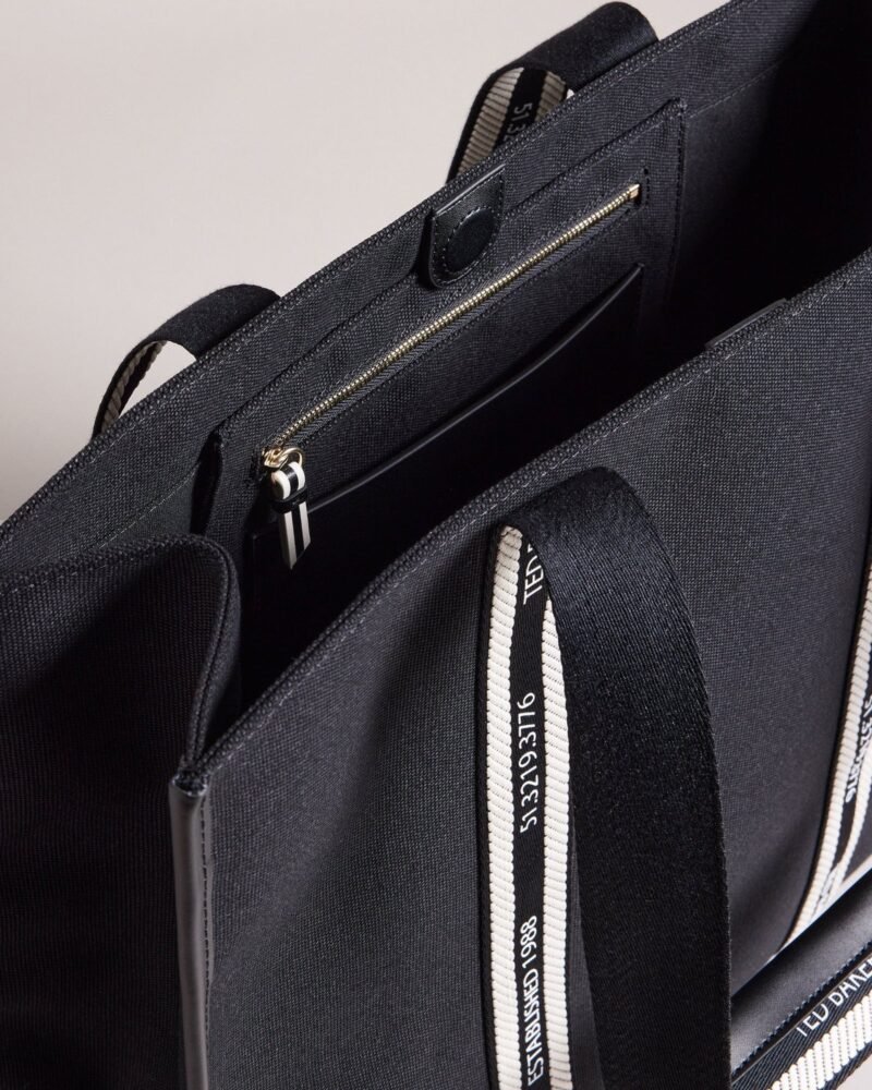 GEORJEY Branded Webbing Canvas Tote