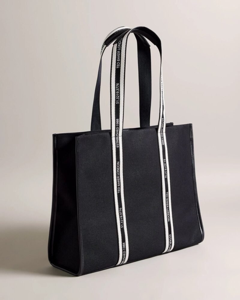 GEORJEY Branded Webbing Canvas Tote