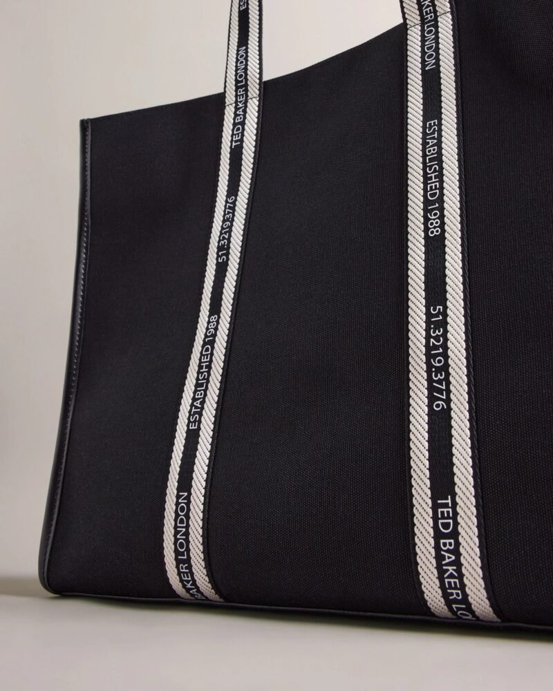 GEORJEY Branded Webbing Canvas Tote