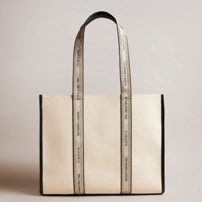 GEORJEY Branded Webbing Canvas Tote