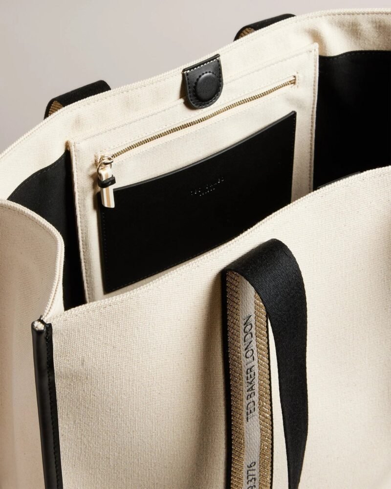 GEORJEY Branded Webbing Canvas Tote