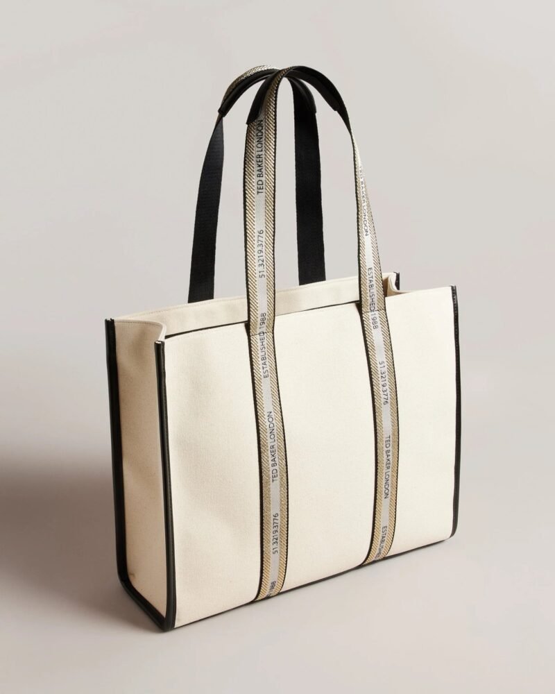 GEORJEY Branded Webbing Canvas Tote