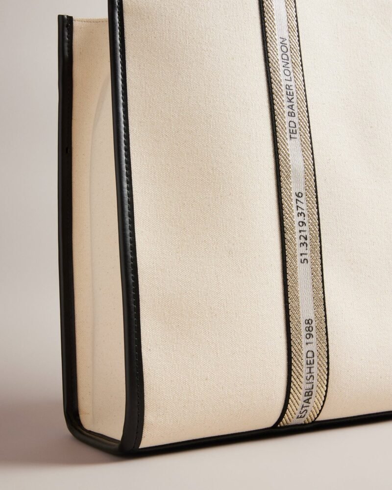 GEORJEY Branded Webbing Canvas Tote