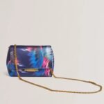 LIBBEA Feather Print Crossbody Evening Bag