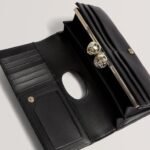 ROOSALI Rose Detail Leather Large Bobble Purse