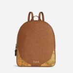 Java City two-zip backpack Leather