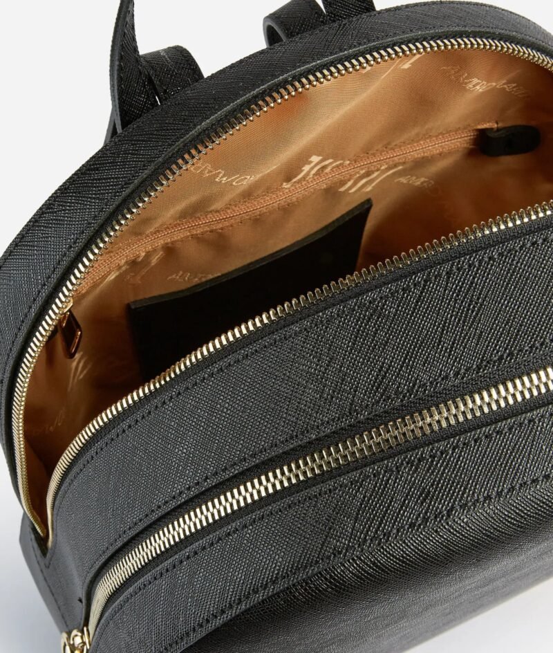 Java City two-zip backpack Leather
