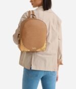 Java City two-zip backpack Leather