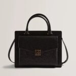ANELLE TB Detail Large Leather Tote Bag