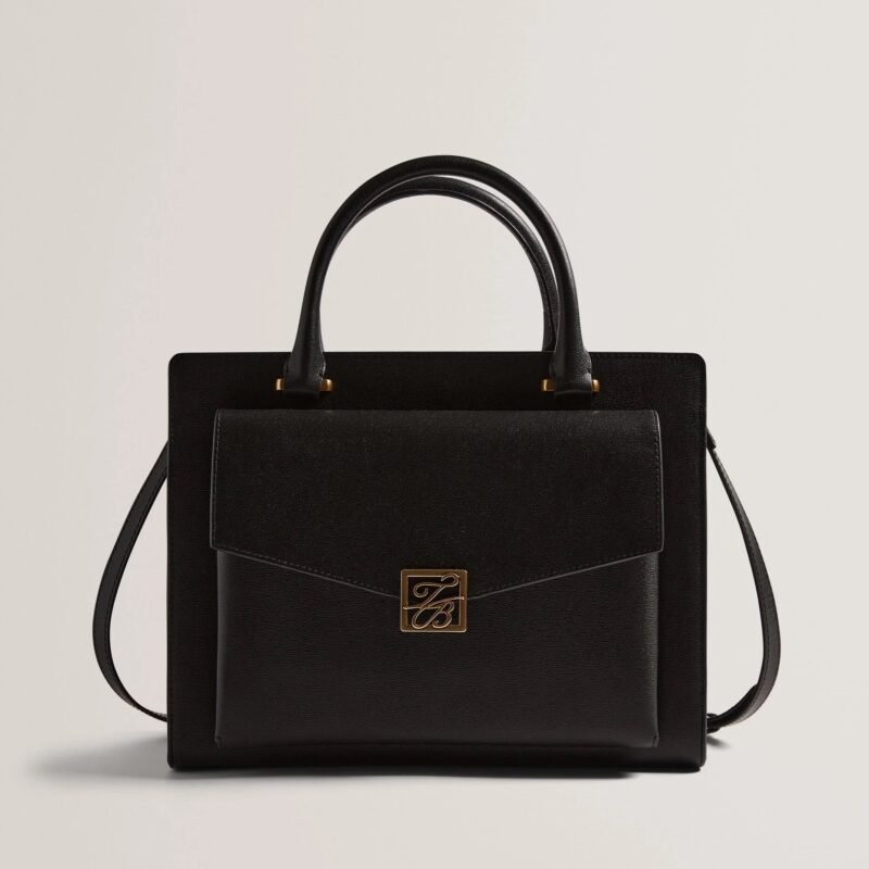 ANELLE TB Detail Large Leather Tote Bag