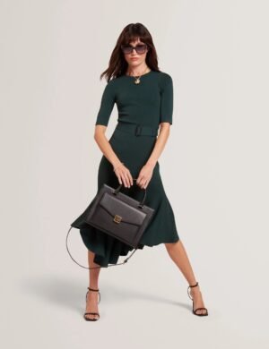 ANELLE TB Detail Large Leather Tote Bag