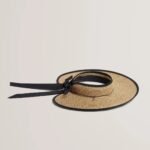 VANESAI Faux Straw Bow Visor