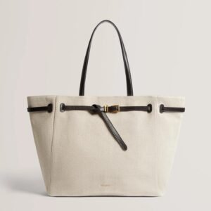 ANELLE TB Detail Large Leather Tote Bag