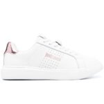 Tiger Head-logo leather sneakers