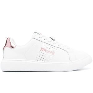 Tiger Head-logo leather sneakers