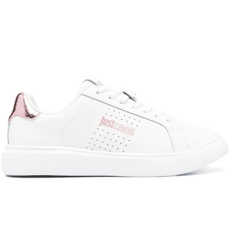 Tiger Head-logo leather sneakers