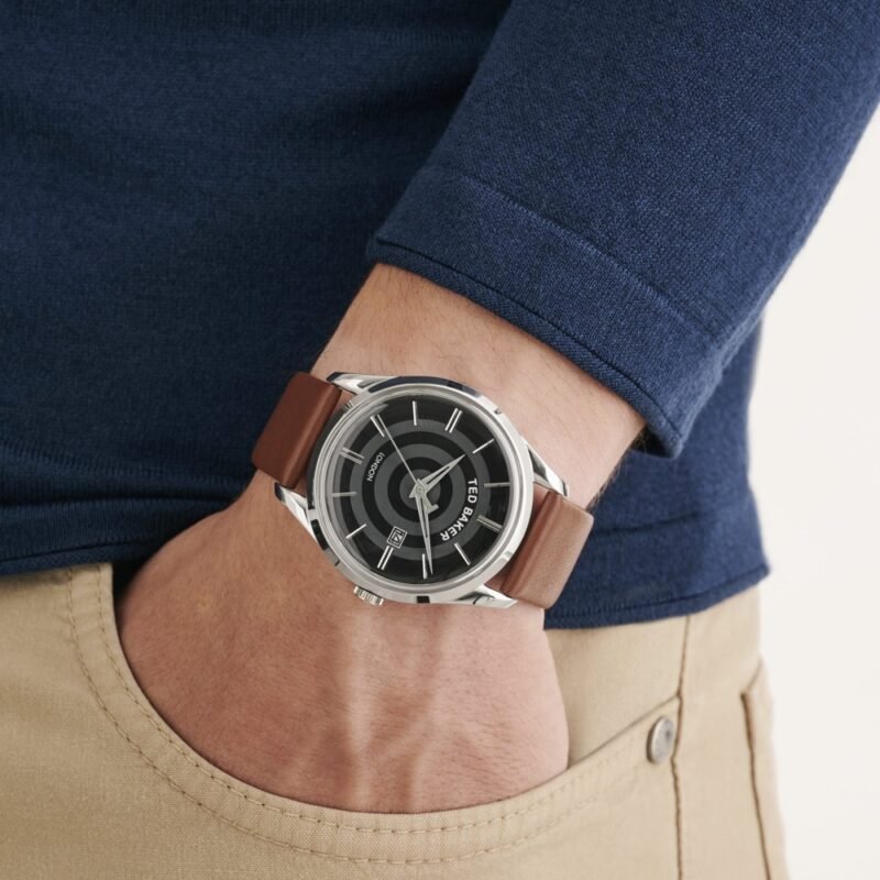 LEYTONN brown leather watch