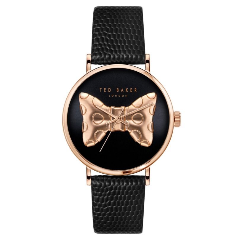 PHYLIPA Leather watch Black