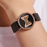 PHYLIPA Leather watch Black