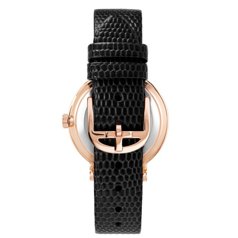 PHYLIPA Leather watch Black