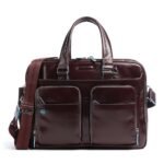 Expandable Briefcase leather 15,6”