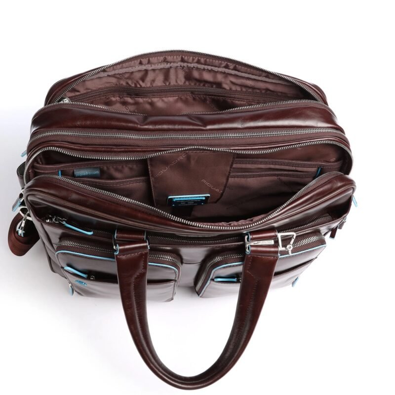 Expandable Briefcase leather 15,6”